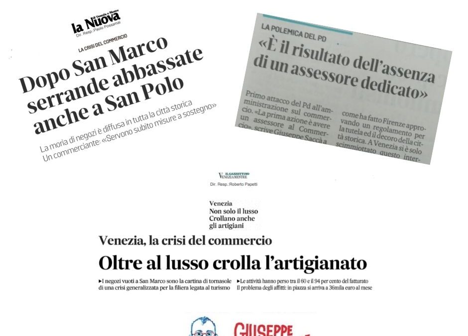 Crisi del commercio: ripartiamo da un assessore dedicato e da nuove politiche