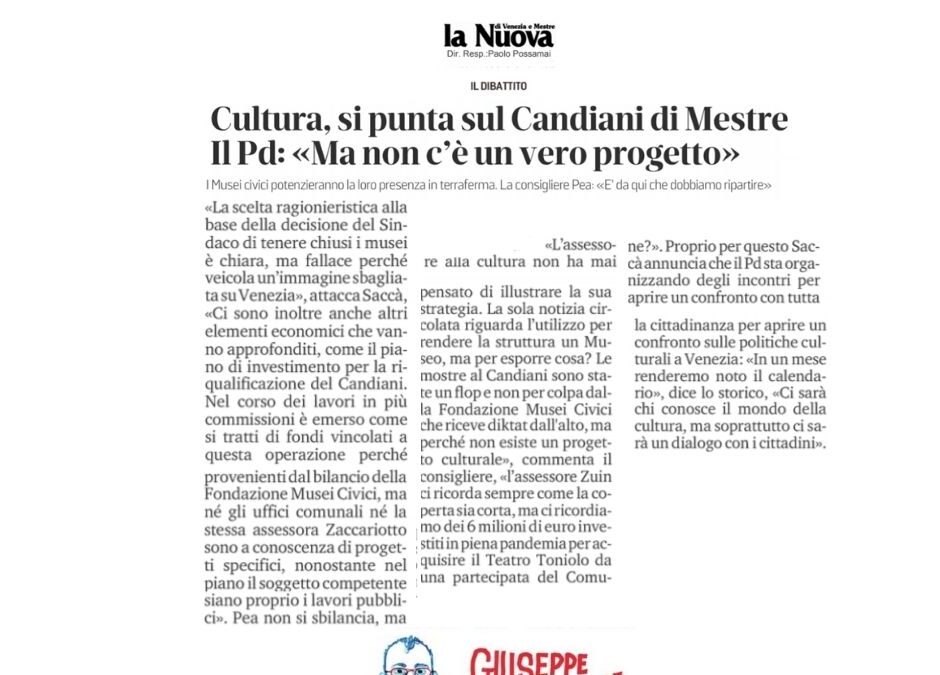 Alla ricerca di politiche culturali